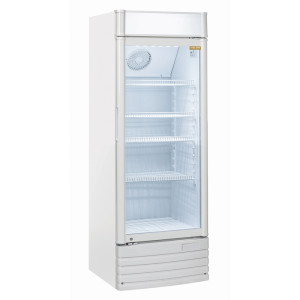 CoolHead Vetrina Espositiva Bibite Bianco DC328C - Capacità Lt 300 - Temp +1°/+10°C