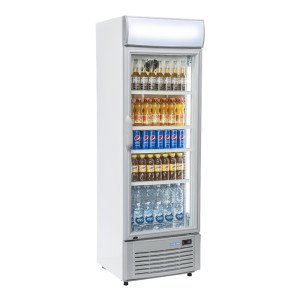 CoolHead Vetrina Refrigerata Bibite DC350C con Opalina - Capacità lt 350 - Temperatura +1
