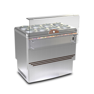 Framec Banco a Pozzetto per Gelato Mantecato in Acciaio Inox DOLCEVITA8-LUXE - Capacità