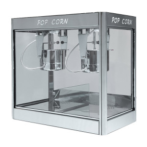 Palanca Francesco Macchina per Popcorn da Banco DOPPIO INOX - Full Inox Lucido - Produzione 600 +