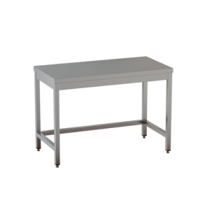 Ristopro Tavolo Inox Neutro con Telaio Rinforzato con Cornice - Gambe Quadrate - Profondi