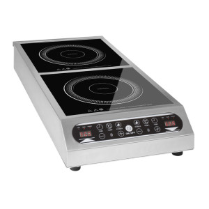 Amitek Piastra Doppia a Induzione DT700 Touch - Potenza Watt 3500 + 3500