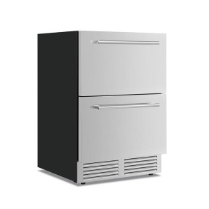 Klimaitalia Frigo Vini Ventilato in Acciaio Inox DW82INOX - N° 2 Cassetti - Capacità lt 137