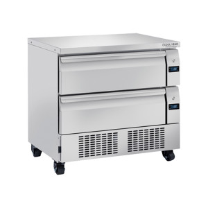CoolHead Cassettiera Refrigerata DWT92 - Doppia Temperatura - Capacità N° 4 Vaschette GN1