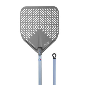 Gimetal Pala Pizza Evoluzione 33 x 33 - Lunghezza Manico Cm 150