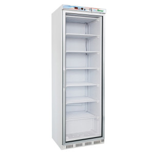 FORCAR Armadio Congelatore EF400G - Lamiera Verniciata e Porta a Vetro - Temp -18° -228