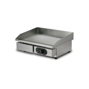 Attrezzature Professionali Fry Top Elettrico in Acciaio Inox - Piastra di Cottura Singola Liscia