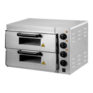 Beckers Forno Elettrico Pizza Camera Doppia EP1+1 - N° 2 Pizza Cm Ø 30