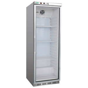 FORCAR Armadio Congelatore EF400GSS - Acciaio Inox e Porta a Vetro - Temp -18° -228° -