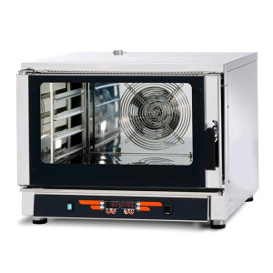 Tecnodom Forno a Convezione Elettrico Digitale con Vapore Diretto - N°4 Teglie GN1/1 o 60