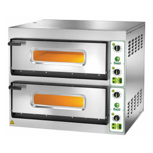 FIMAR Forno Elettrico per Pizza Professionale - Camera Doppia - 6 + 6 Pizze Cm Ø 33 -