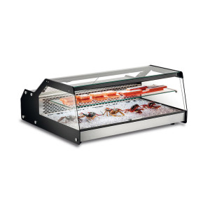 Klimaitalia Vetrina Refrigerata Soprabanco per Pesce Fresco e Crostacei - Lunghezza Cm 101 -