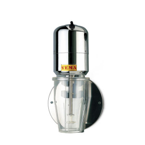 Vema Frullino Frappè da Muro con 1 Tazza Trasparente o Inox
