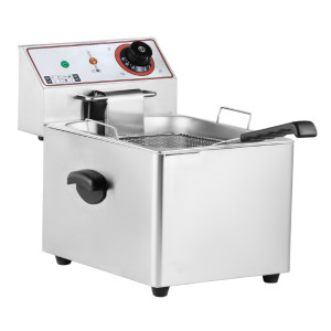 Attrezzature Professionali Friggitrice da Banco FS6 EGO a Vasca Singola - in Acciaio Inox - Capacità Olio L