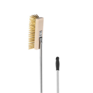Gimetal Spazzola con Setole in Ottone - Lunghezza Manico Cm 150