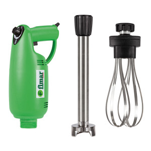 FIMAR Mixer ad Immersione FX40 - Blocco Motore Watt 400 Impugnatura Ergonomica + Mesco