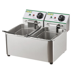 Fimar Easyline Friggitrice da Banco Doppia Vasca FY44L - Capacità Olio lt 4,2 + 4,2
