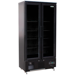 FORCAR Espositore Refrigerato per Bibite BC500BPB - Doppia Porta a Vetro a Battente - C