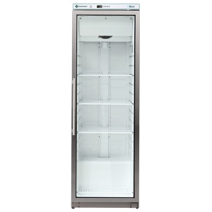 FORCAR Armadio Refrigerato ERV400G Ecovent - Acciaio Inox e Porta a Vetro - Capacità Lt