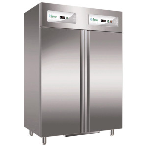 FORCAR Armadio Frigorifero/Congelatore GN1200DT - Acciaio Inox - Capacità lt 552 + lt 5