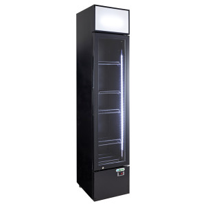 FORCAR Armadio Frigorifero Statico Snack Black - Bibite e Lattine - Capacità lt 162
