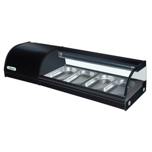 FORCAR Vetrina Espositiva per Sushi SSS1200 - Capacità n° 4 Bacinelle GN1/3