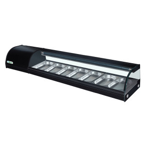 FORCAR Vetrina Espositiva per Sushi SSS1800 - Capacità n° 7 Bacinelle GN1/3