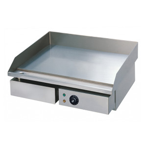 Beckers Griglia Elettrica Fry Top Piano Liscio GHN55L - Piano Cm 55 x 35