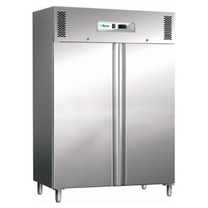 FORCAR Armadio Congelatore a Doppia Anta GN1410BT - Acciaio Inox 304 - Capacità Lt 1325