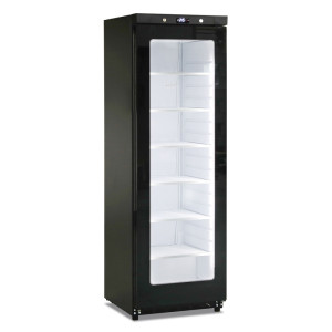 Klimaitalia Armadio Freezer Statico con Porta a Vetro GN400G-BT-BLK Nero - Capacità lt 400