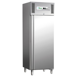 FORCAR Armadio Frigorifero ad Anta Singola GN600TN - Acciaio Inox 304 - Capacità Lt 507