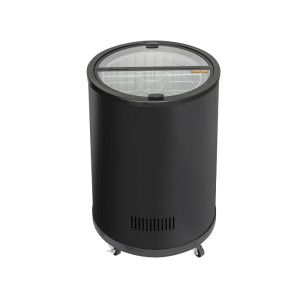 CoolHead Refrigeratore a Pozzetto Cilindrico con Porta a Vetro - Capacità Lt 77 - Temp 0°
