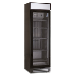 Klimaitalia Frigo Vetrina per Bibite ICOOL401-C-BLK con Canopy e Agitatore - N° 5 Ripiani -