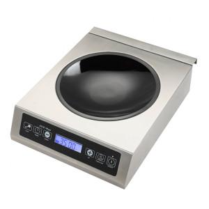 Beckers Piastra ad Induzione per Wok INDW350K - Potenza kW 3,5 - Piano in Vetroceramica