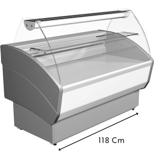 Mec Europe Espositore Refrigerato Statico Gastronomia ISLANDA 118, Cm 118 x 83 x 113,5 h