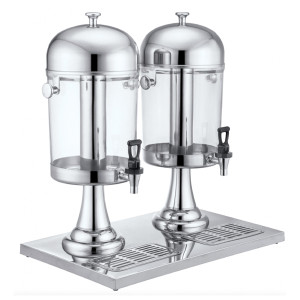 Beckers Distributore Bevande con Colonna Refrigerante - Doppia Campana Capacità lt 8 + 8