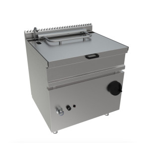 Attrezzature Professionali Brasiera Industriale Armadiata a Gas con Vasca Inox AISI 304 - Profondità Cm 70