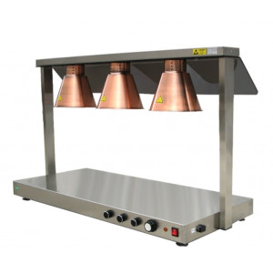Beckers Piastra Scaldavivande a Infrarossi LH3 - N° 3 Lampade - Potenza kW 1,4