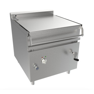 Attrezzature Professionali Brasiera Industriale Armadiata Elettrica con Vasca Inox AISI 304 - Profondità Cm