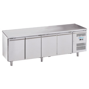 Forcold Tavolo Refrigerato Snack a 4 Porte - Profondità Cm 60 - Capacità lt 449 - Temp -