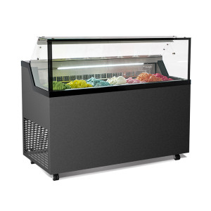 Attrezzature Professionali Vetrina Espositiva AMIRABELLA-H7 con Vetro Camera Riscaldato per Gelato Mantecat