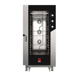 Tecnoeka Forno Elettrico a Convezione Combinato - Panetteria - 16 Teglie 60 x 40 - Divers