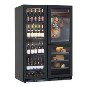 Klimaitalia Armadio Refrigerato per Vini Salumi e Formaggi NORCIA300V - Tripla Temperatura -