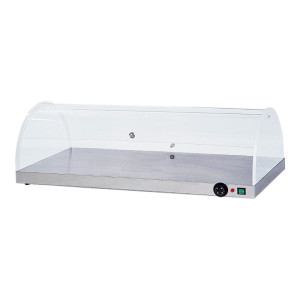 FORCAR Piano Caldo Inox AISI 304 con Cupola Semicircolare in Plexiglass