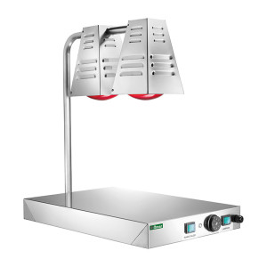 FORCAR Lampade Infrarossi a Fungo con Piano Caldo - N° 2 Lampade - Piano Cm 60 x 40