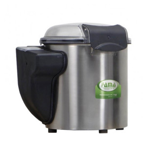 Fama Industrie Srl Pelapatate da Banco in Acciaio Inox - 370 Watt - Capacità 5 Kg