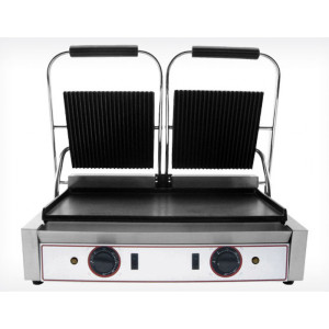Beckers Pistra Grill in Ghisa Doppia RL2 - Piano Superiore Rigato / Piano Inferiore Lisc
