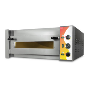 Attrezzature Professionali Forno per Pizza Girato FPLN6G con Camera Singola - Versione L - Capacità 6 Pizze