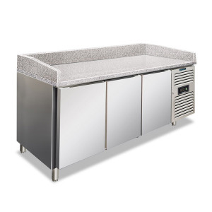 Klimaitalia Banco Pizza Refrigerato PZF03 Acciaio Inox AISI 304 a N° 3 Porte - Smart Link Wi