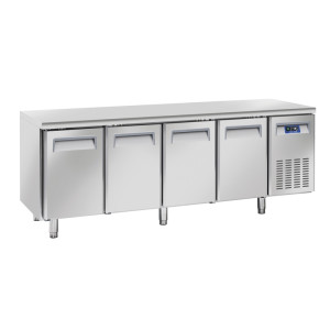 CoolHead Tavolo Refrigerato Ventilato per Gastronomia 4 Porte Classe A - Profondità Cm 70